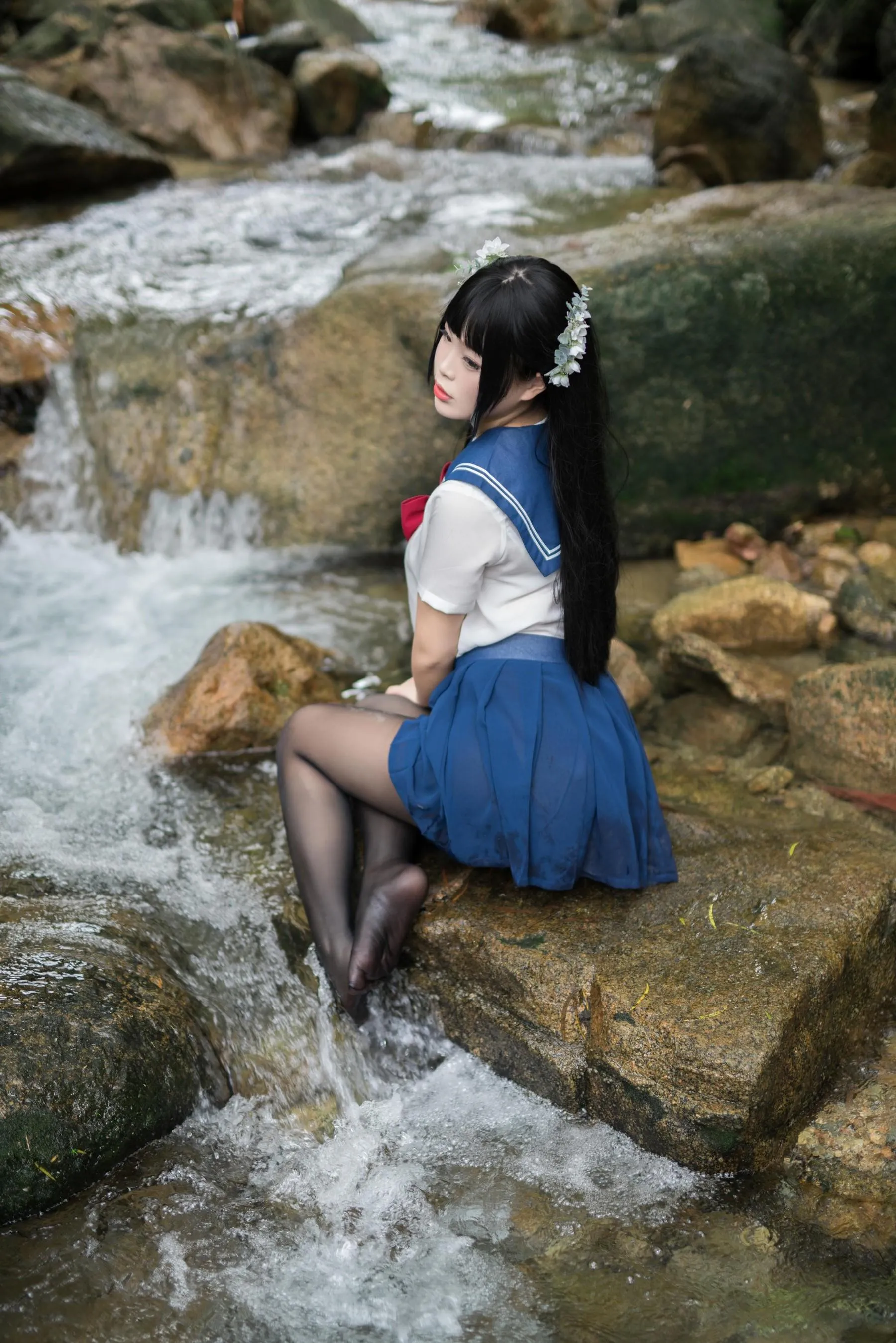 白烨 – NO.05 湿身JK-图片 [50P]插图8